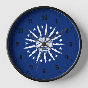Horloge Drapeau de Buffalo, New York