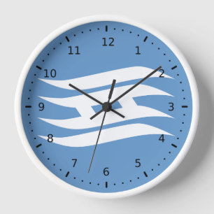 Horloge Drapeau de la préfecture de Hyogo, Japon