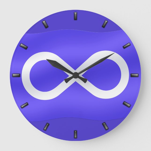 Horloge drapeau de la Première nation Metis Horlog (Recto)