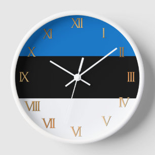 Horloge Drapeau de l'Estonie