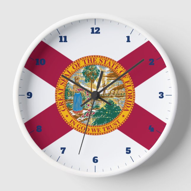 HORLOGE DRAPEAU D'ÉTAT FLORIDE (Recto)