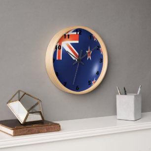 Horloge Drapeau néo-zélandais