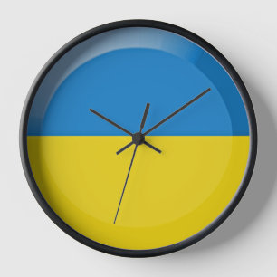 Horloge Drapeau ukrainien