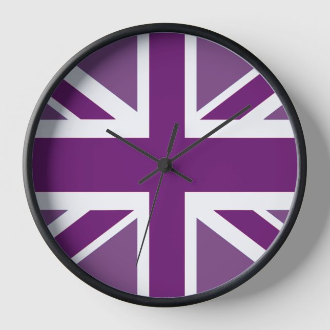 Horloge Drapeau Union Jack britannique patriotique (Recto)
