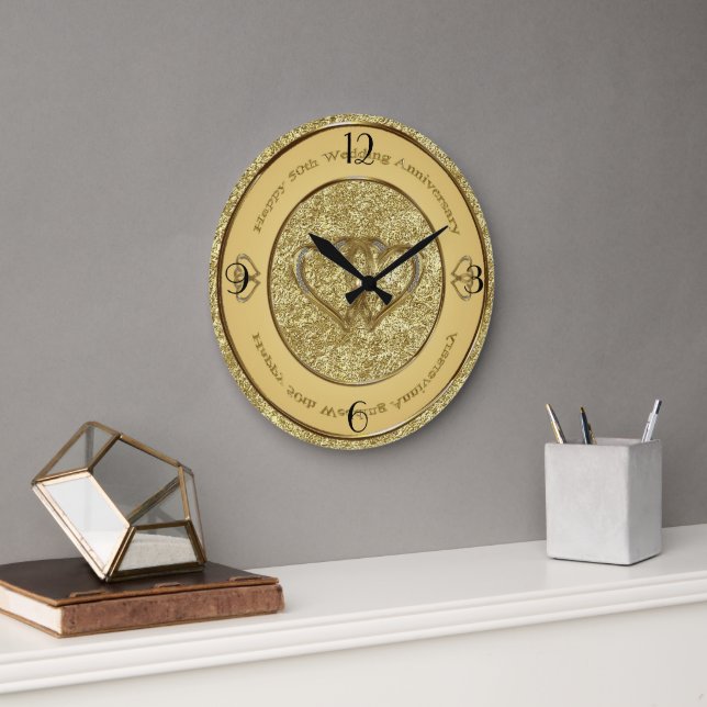 Horloge du 50e anniversaire du Mariage (Bureau)