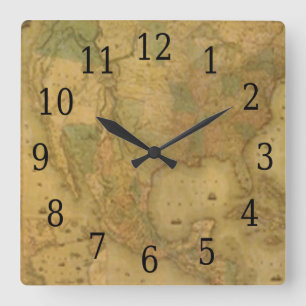 Horloge du Carré de carte USA