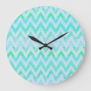 horloge du chevron de menthe