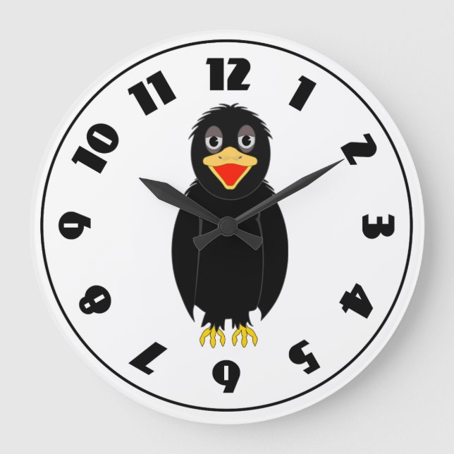 Horloge du corbeau noir (Recto)
