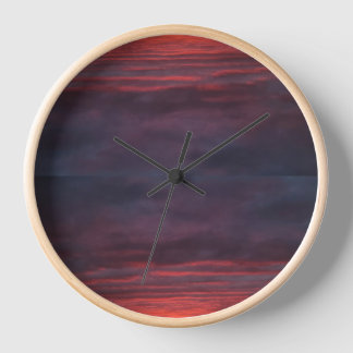 horloge du coucher du soleil