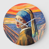 Horloge du Cri silencieux de Pearl Girl