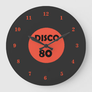 Horloge du disque du Gramophone - Retro Disco Part