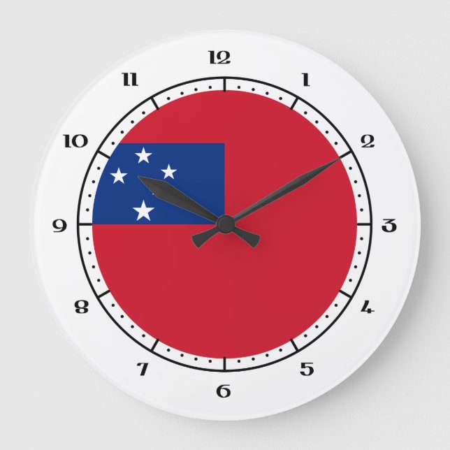 Horloge du drapeau samoan (Recto)
