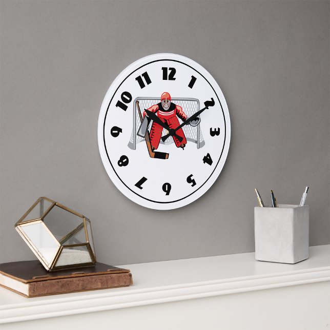 Horloge du gardien de hockey sur glace (Créateur téléchargé)