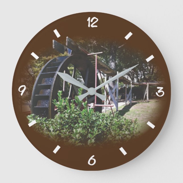 Horloge du mur acrylique de la roue d'eau (Recto)