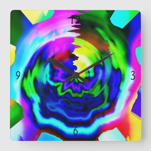 HORLOGE DU MUR CARRÉ 1962 (Recto)