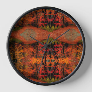 Horloge du mur d'automne