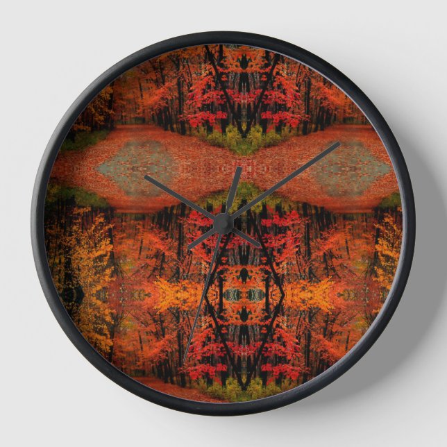 Horloge du mur d'automne (Recto)