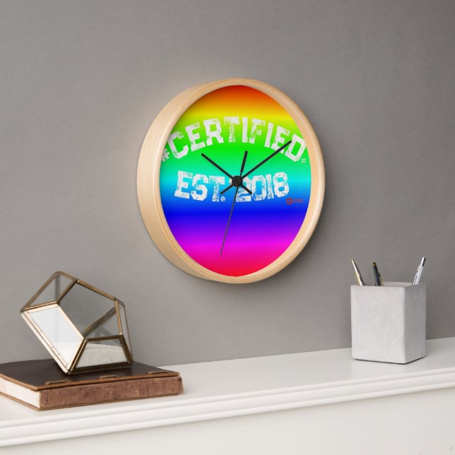 HORLOGE DU MUR DE COURSE #CERTIFIÉ (Bureau)