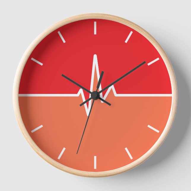 Horloge du mur de fréquence cardiaque (Recto)