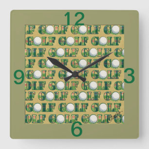 horloge du mur de golf