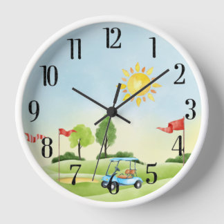 Horloge du mur de Golfer