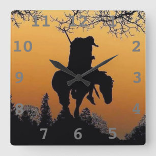 Horloge du mur d'extrémité du sentier