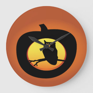 Horloge du mur du hibou