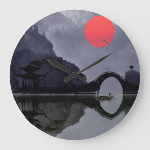 Horloge du mur du pêcheur