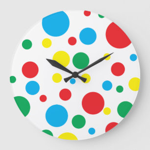 Horloge du mur du point de polka