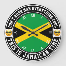 Horloge du mur horaire jamaïcain