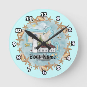 Horloge du phare de Massachusetts Shells