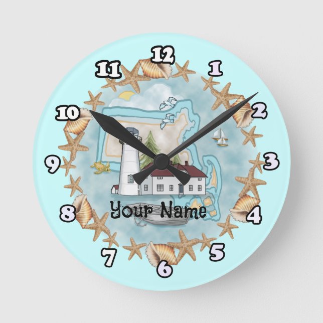 Horloge du phare de Massachusetts Shells (Recto)