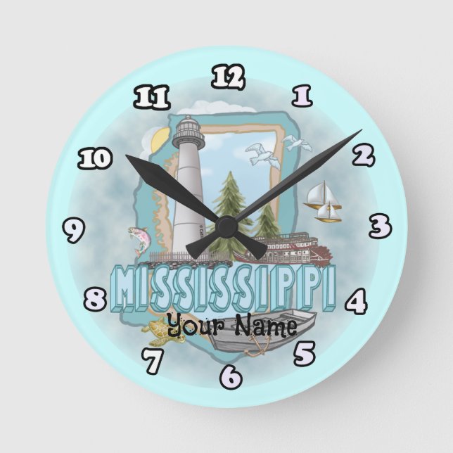 Horloge du phare du Mississippi (Recto)