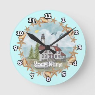 Horloge du phare Illinois Shells