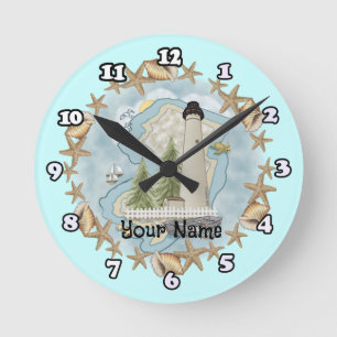 Horloge du phare New Jersey Shells