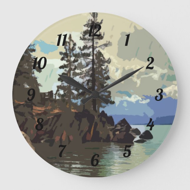 Horloge du port de sable du lac Tahoe (Recto)