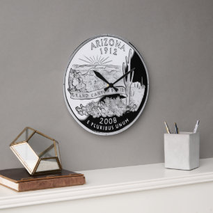 Horloge du quart de l'état de l'Arizona Faux