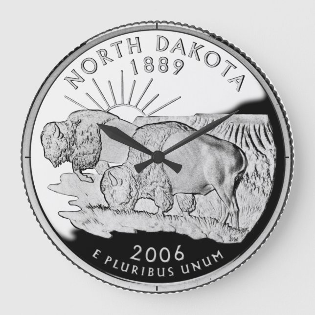 Horloge du quartier de l'État de Faux North Dakota (Recto)