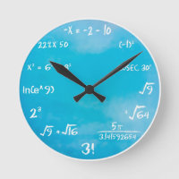 Horloge du questionnaire mathématique - Horloge bl