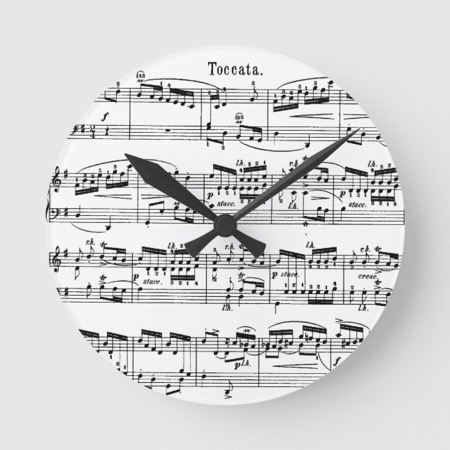 Horloge du score de musique (Recto)