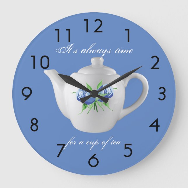 Horloge du thé (bleu) (Recto)