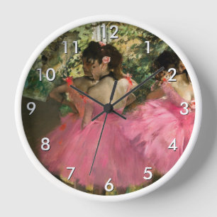 Horloge Edgar Degas - Danseurs en rose