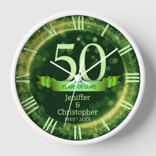 Horloge Édition Anniversaire de Mariage Année Paillettes V