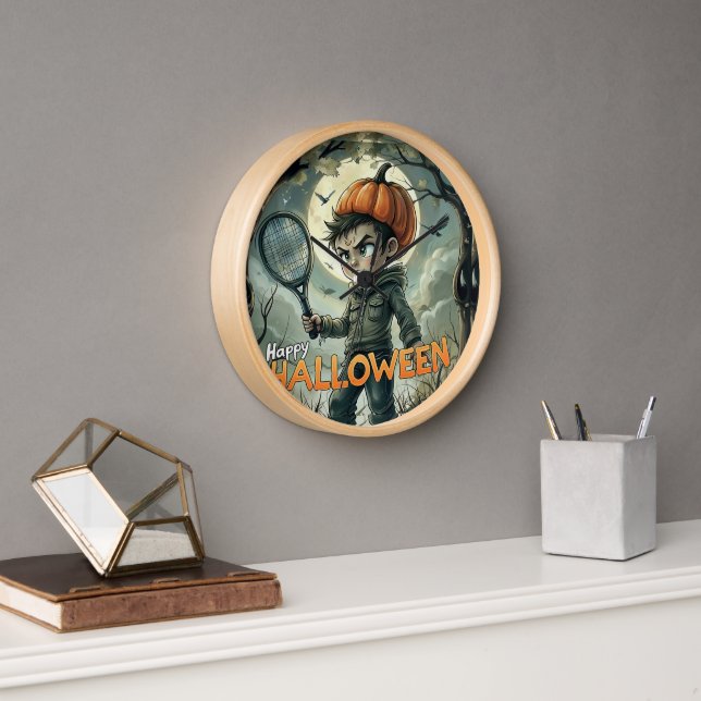 Horloge Éffrayant Serve : Clark Voorhees Citrouille de ten (Bureau)