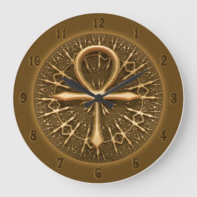 HORLOGE - EGYPTIEN ANKH GOLDEN ORNAMENT (Recto)
