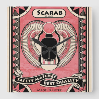 Horloge égyptienne d'art de boîte d'allumettes de