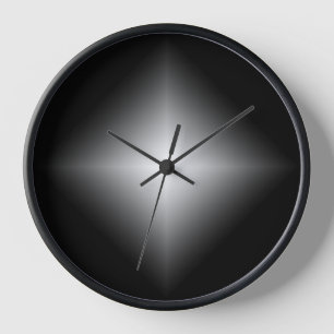 Horloge Elégant blanc minimaliste et mur moderne