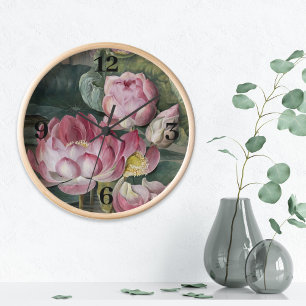 Horloge Ellis Rowan Sacré Lotus Eau Lily Fleur Vintage