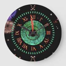 Horloge émeraude de minuit