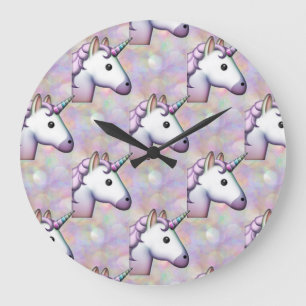horloge émoticônes de licorne hologramme